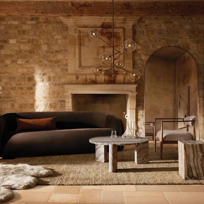 Modern Roscoe Glass Ball Chandelier