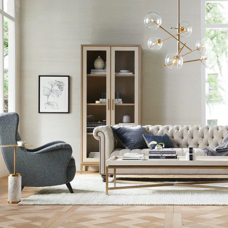 Modern Roscoe Glass Ball Chandelier