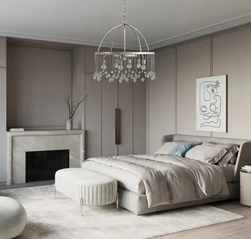 Aubrey Modern Crystal Ball 4 Tier Chandelier