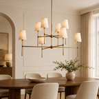 Rhodes 2-Tier Round Chandelier 48"