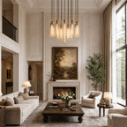 Colleena Linear Fluted Glass Chandelier