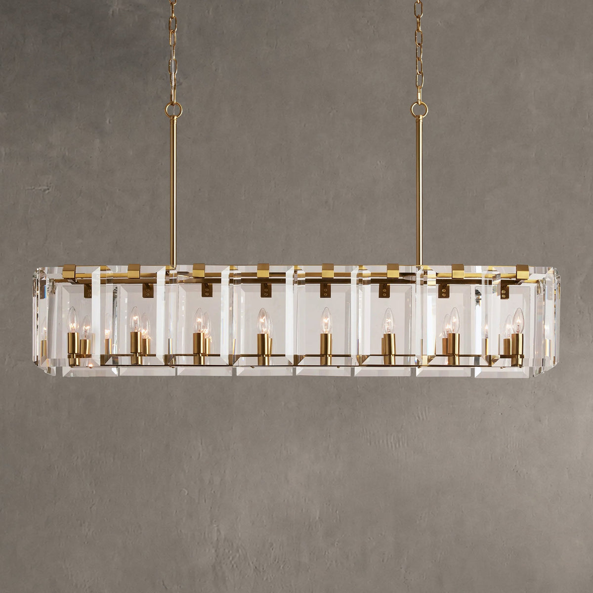 Amaya Rectangular Chandelier 12/16 Light