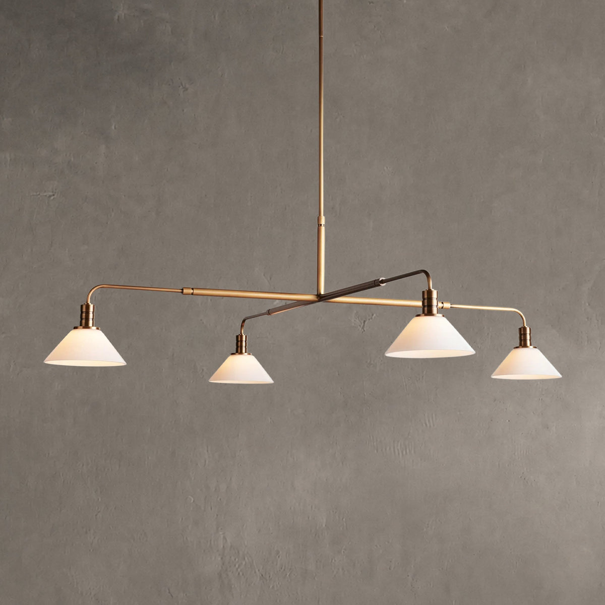 Theron Glass Round Chandelier 30'' 52''