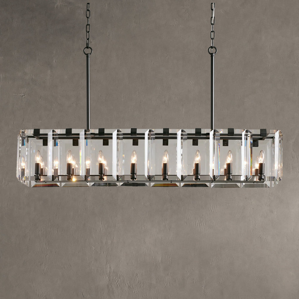 Amaya Rectangular Chandelier 12/16 Light