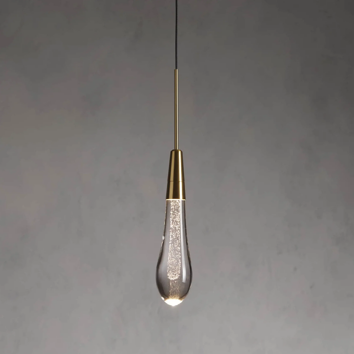 Soltaire Crystal Pendant 1 light 2 lights