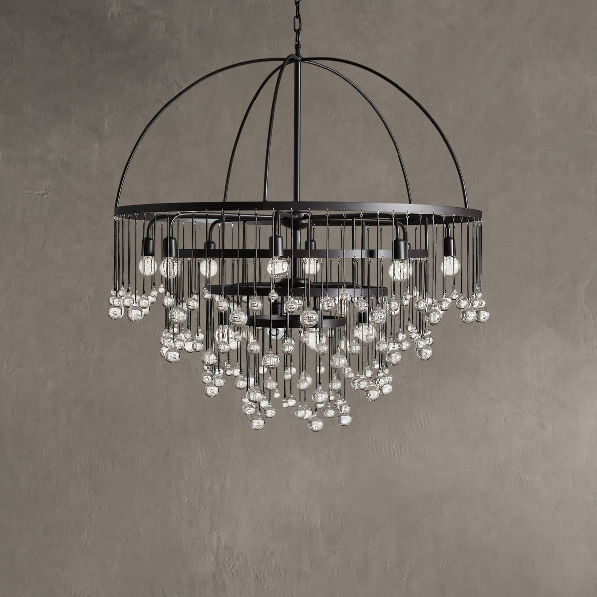 Aubrey Crystal Ball Round Chandelier 5 Light / 8 Light