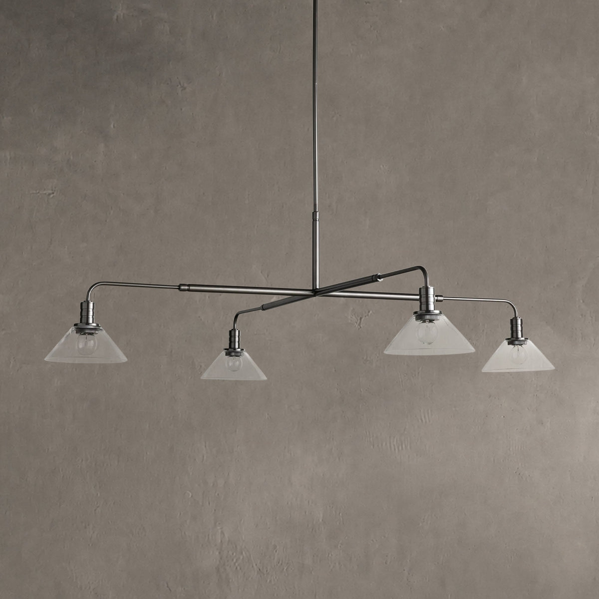 Theron Glass Round Chandelier 30'' 52''