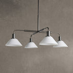 Theron Glass Round Chandelier 30'' 52''