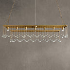 Aubrey Crystal Ball Rectangular Chandelier 47'' 60''