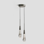 Soltaire Crystal Pendant 1 light 2 lights