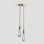 Soltaire Crystal Pendant 1 light 2 lights