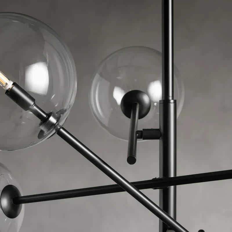 Modern Roscoe Glass Ball Chandelier