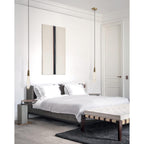 Soltaire Crystal Pendant 1 light 2 lights