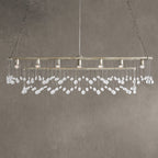 Aubrey Crystal Ball Rectangular Chandelier 47'' 60''