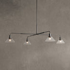 Theron Glass Round Chandelier 30'' 52''
