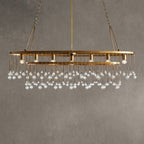 Aubrey Oval Crystal Ball 7 Light Chandelier