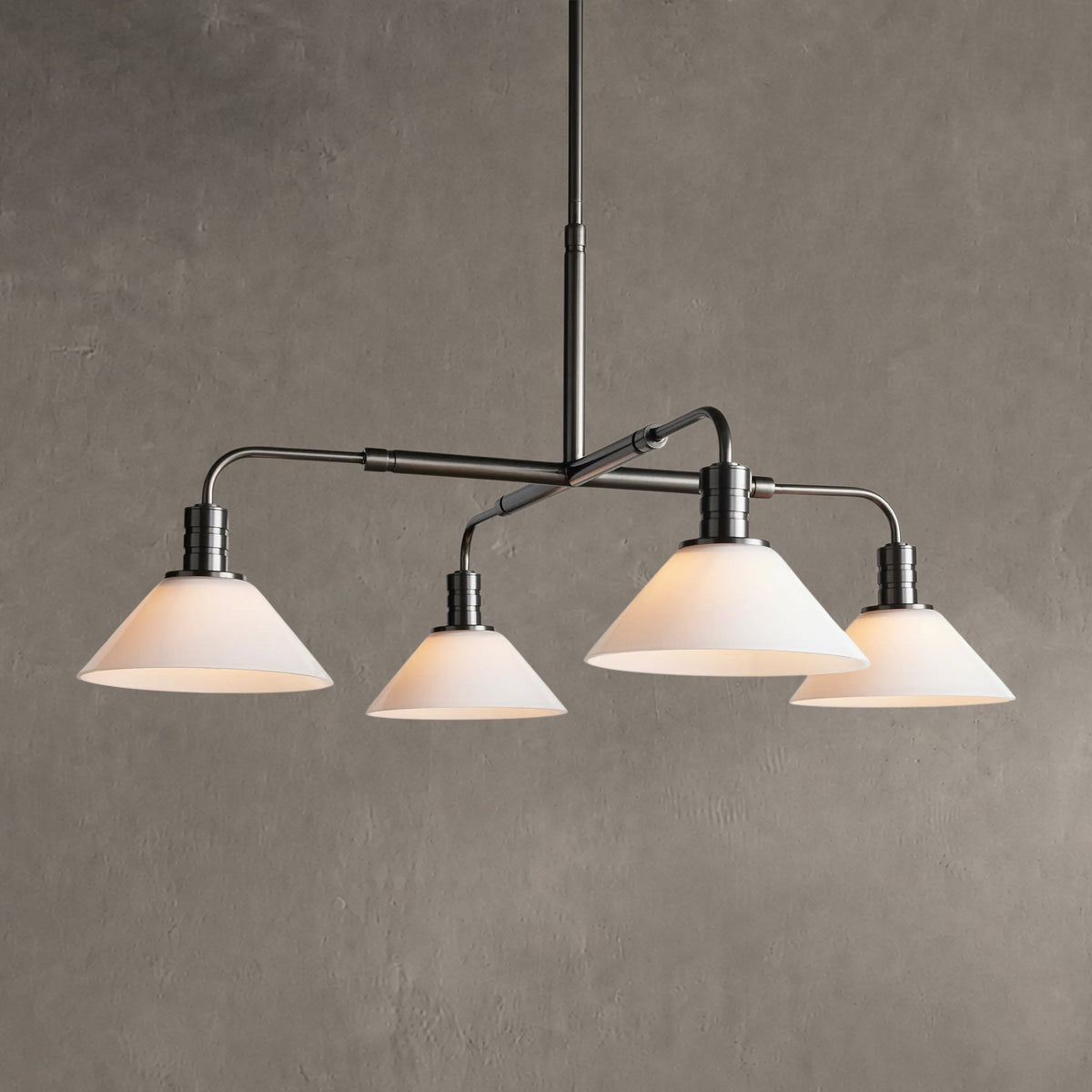 Theron Glass Round Chandelier 30'' 52''