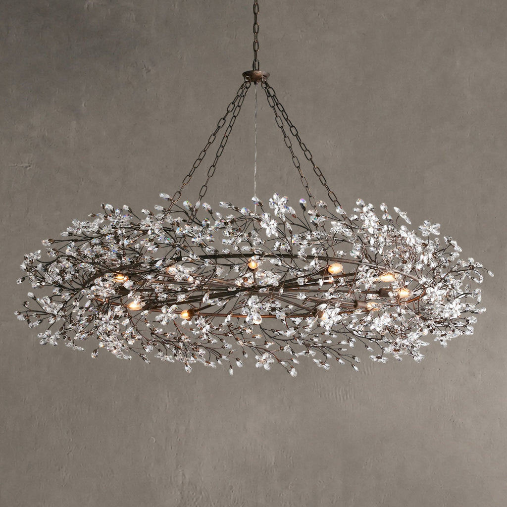 Fiore Crown Chandelier 39" 48" 60"