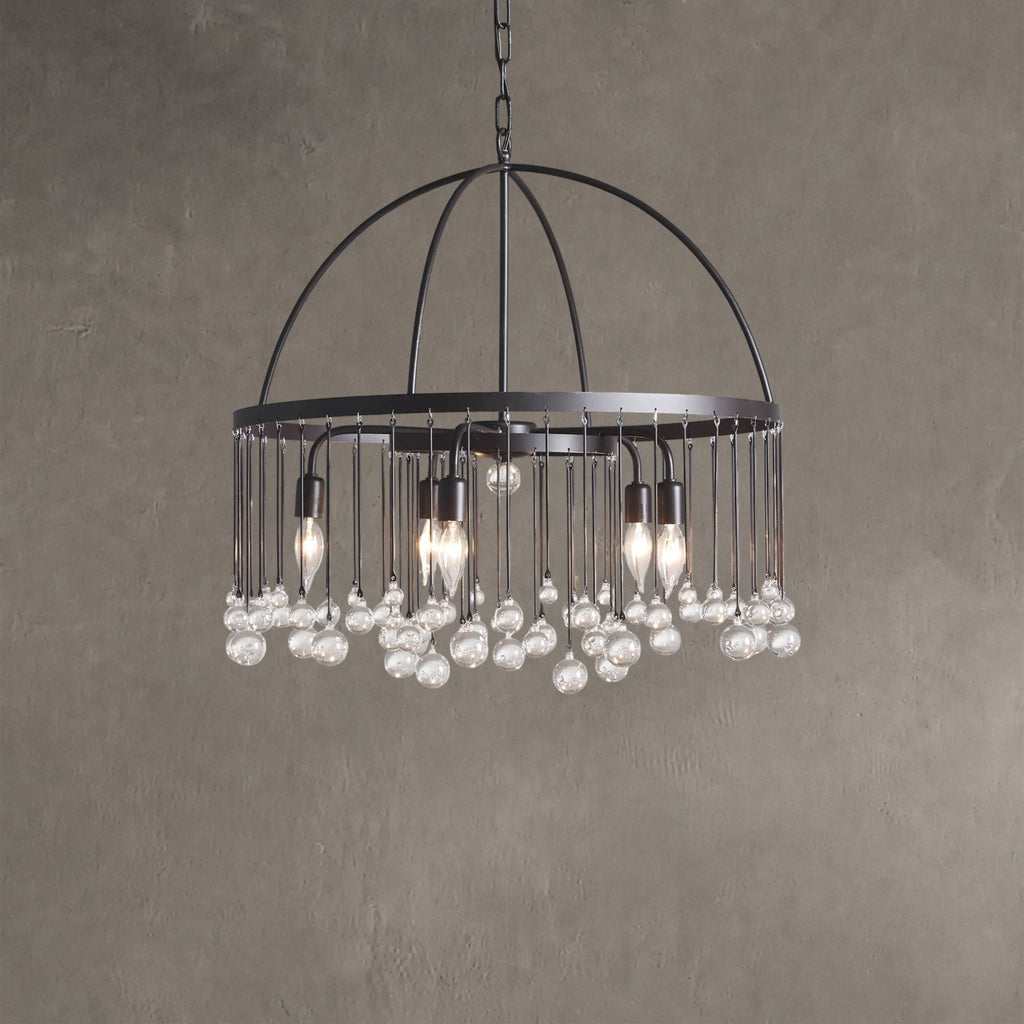 Aubrey Crystal Ball Round Chandelier 5 Light / 8 Light