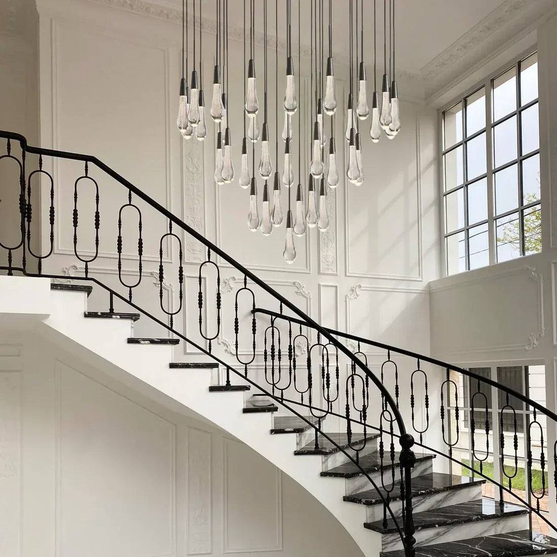 Soltaire Round Chandelier 17" 24" 36“48‘’ 58“