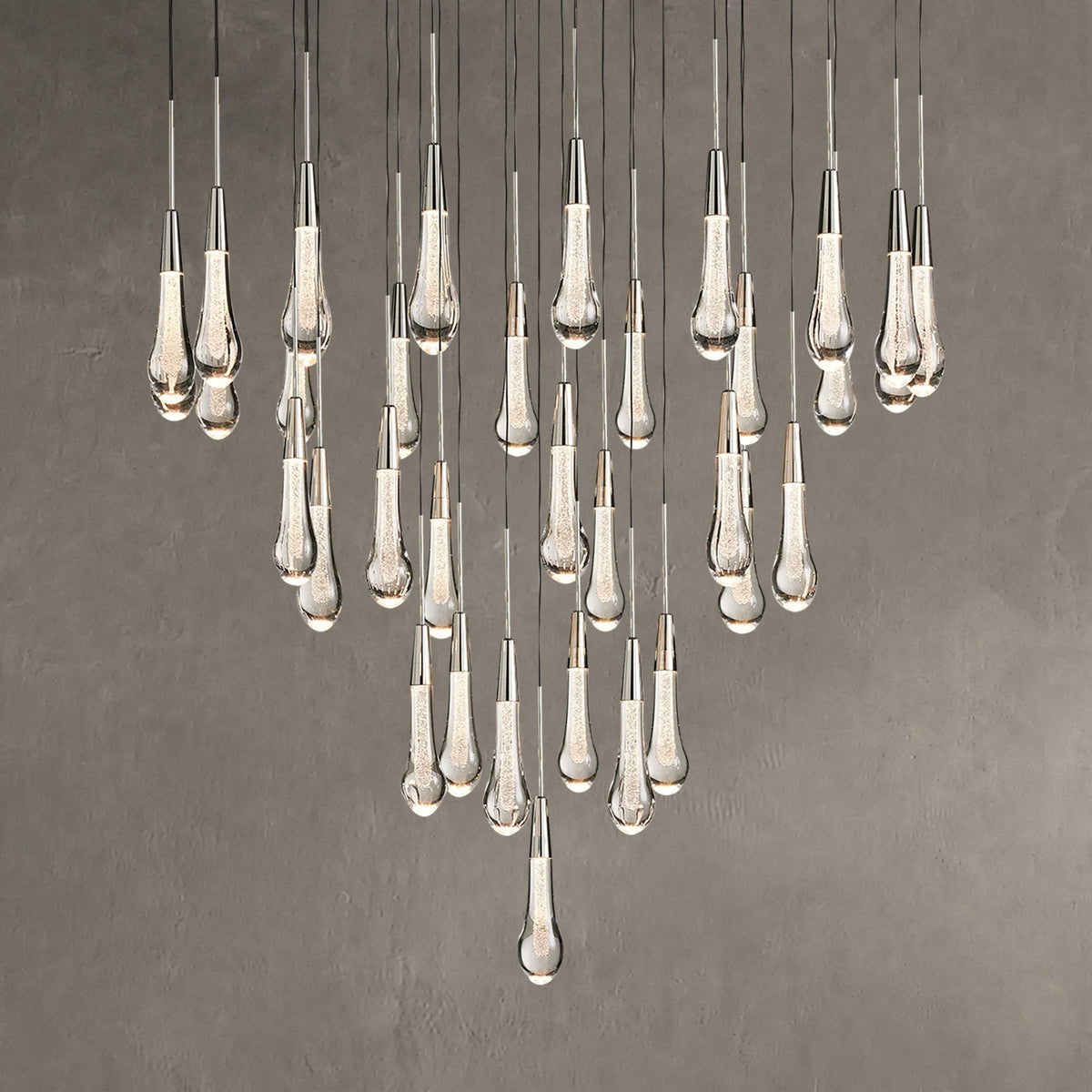 Soltaire Round Chandelier 17" 24" 36“48‘’ 58“