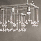 Aubrey Crystal Ball Rectangular Chandelier 47'' 60''