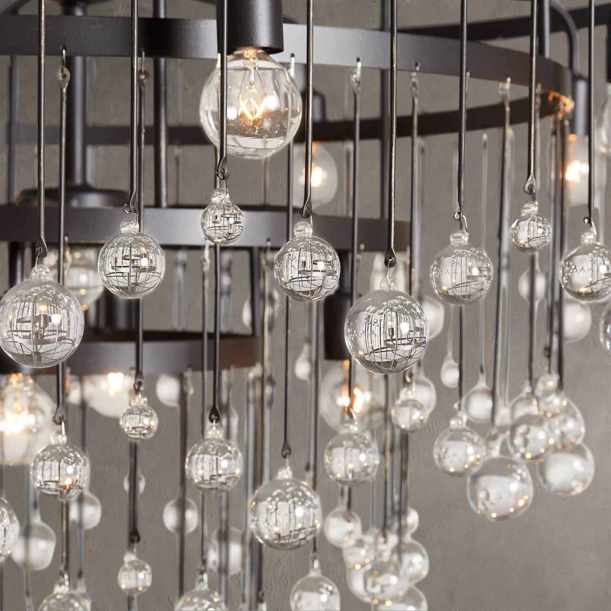 Aubrey Crystal Ball Round Chandelier 5 Light / 8 Light