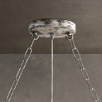 Aubrey Oval Crystal Ball 7 Light Chandelier