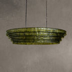 Ghiaccio Glass Oval Chandelier 54''65''