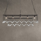 Aubrey Crystal Ball Rectangular Chandelier 47'' 60''