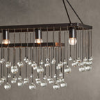 Aubrey Crystal Ball Rectangular Chandelier 47'' 60''