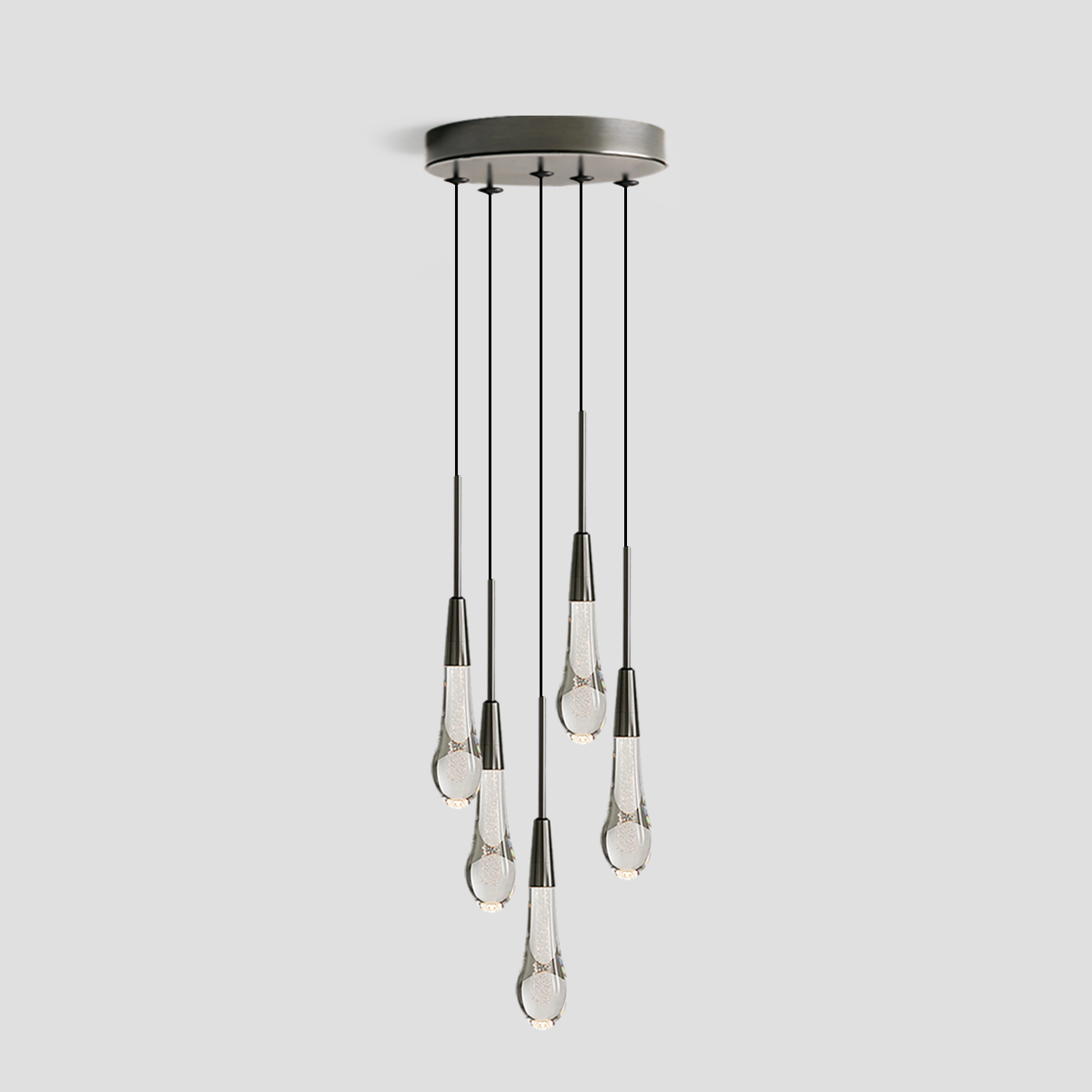 Soltaire Cluster Crystal Pendant 3 Light 5 Light 7Light