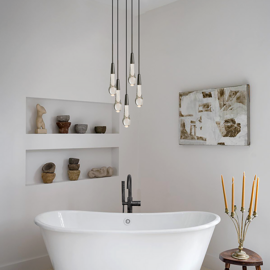 Soltaire Cluster Crystal Pendant 3 Light 5 Light 7Light