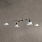 Theron Glass Round Chandelier 30'' 52''