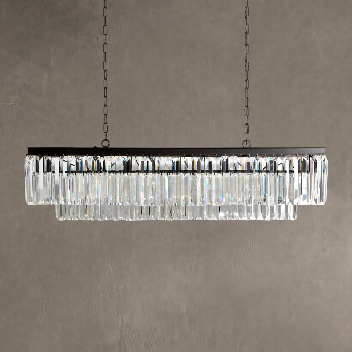 Leyland Tiered Rectangular Chandelier