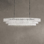 Ghiaccio Glass Oval Chandelier 54''65''