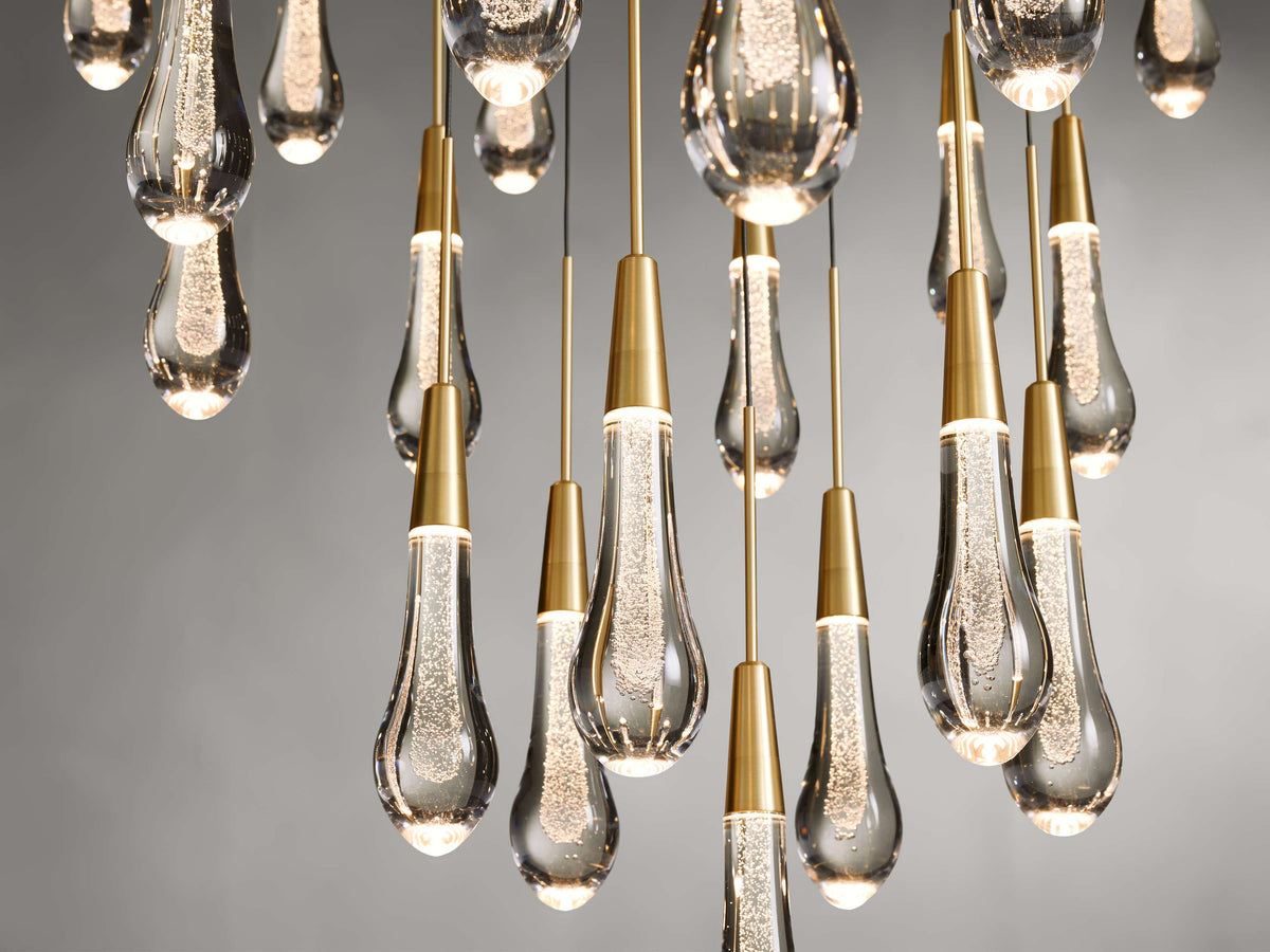 Soltaire Round Chandelier 17" 24" 36“48‘’ 58“