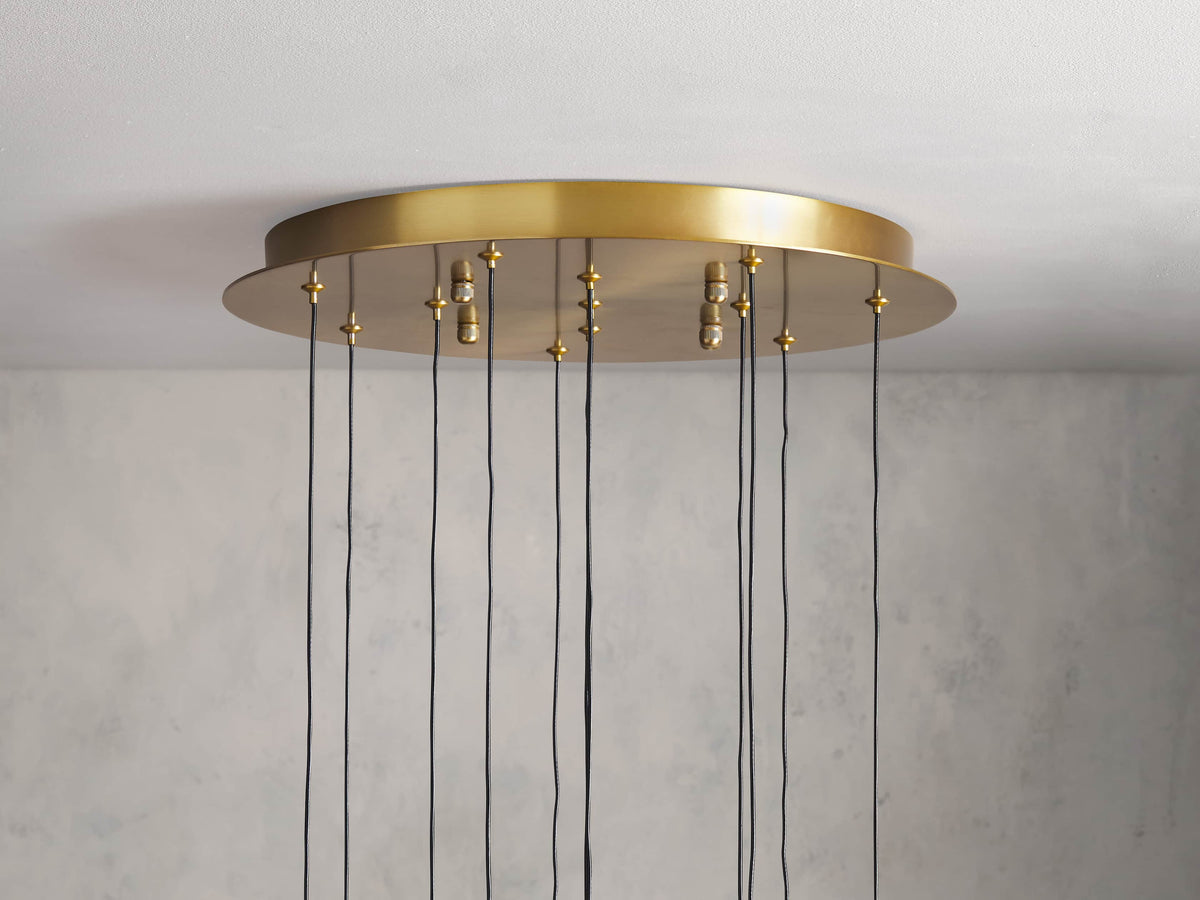 Soltaire Round Chandelier 17" 24" 36“48‘’ 58“