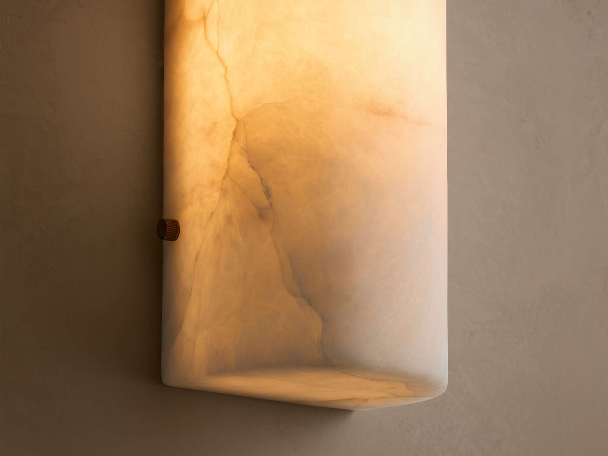 Chayla Alabaster Stone Sconce 12'' 18''H