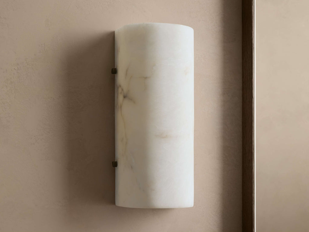 Chayla Alabaster Stone Sconce 12'' 18''H