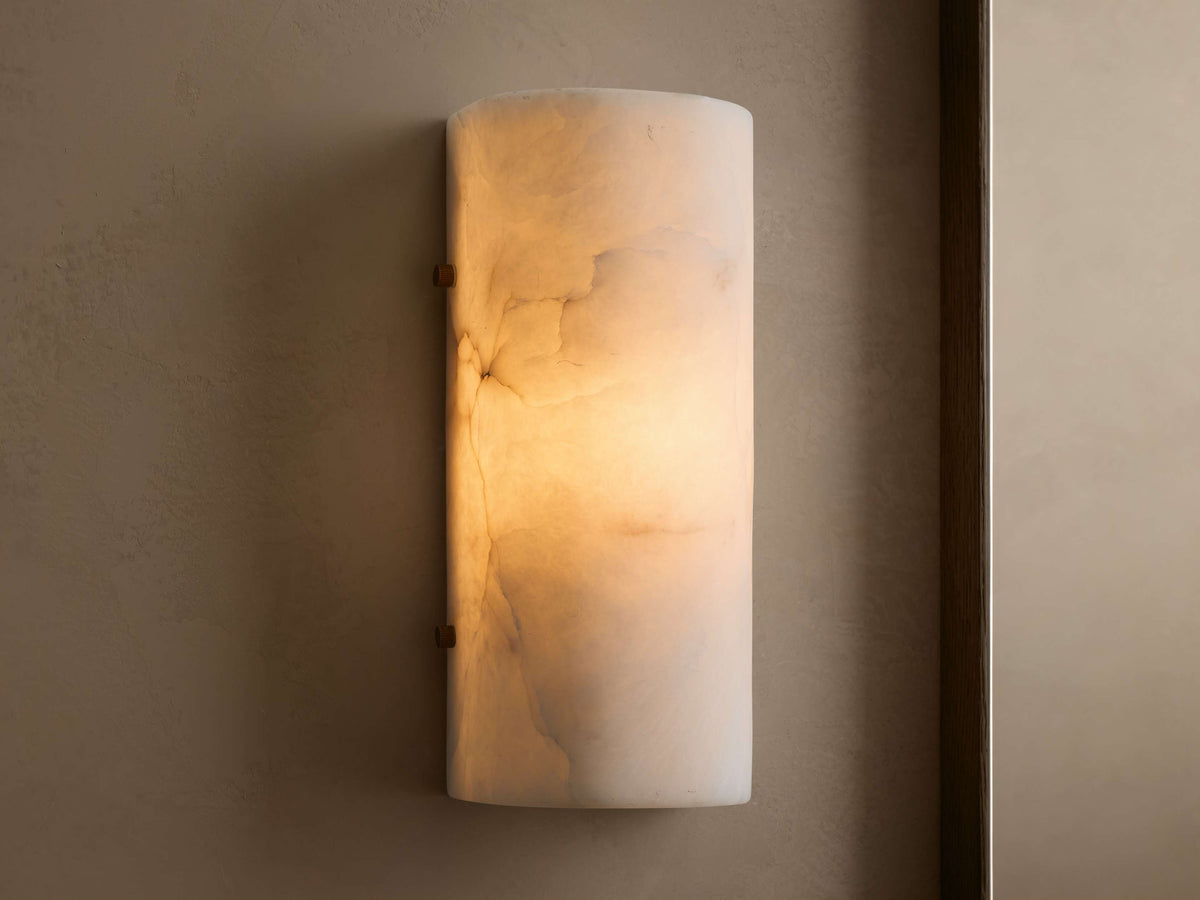 Chayla Alabaster Stone Sconce 12'' 18''H