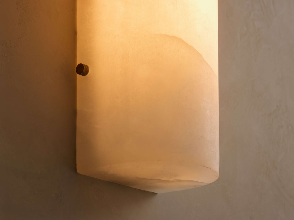 Chayla Alabaster Stone Sconce 12'' 18''H