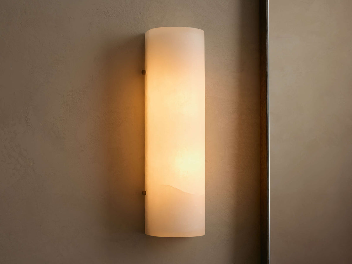 Chayla Alabaster Stone Sconce 12'' 18''H