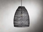 Braemar Wicker Outdoor Black Pendant