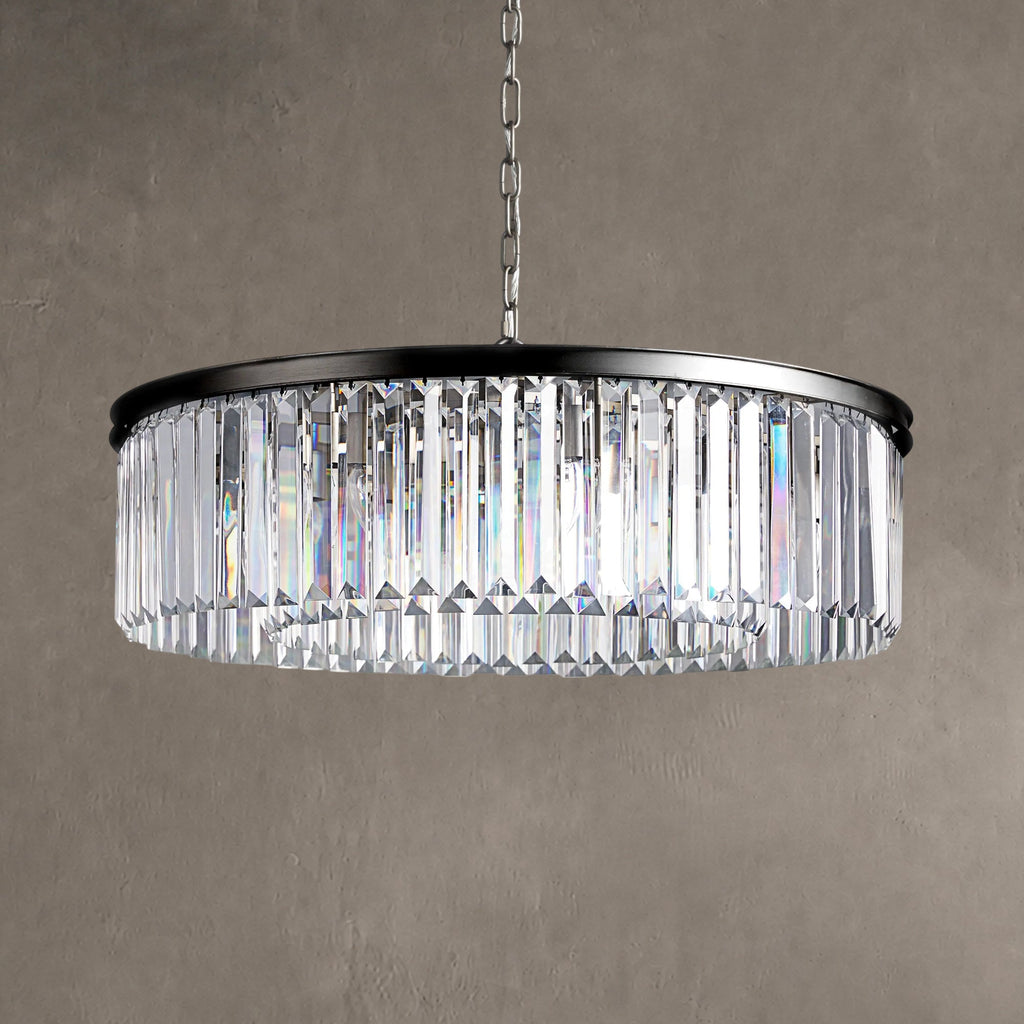 Leyland Crystal Round Chandelier