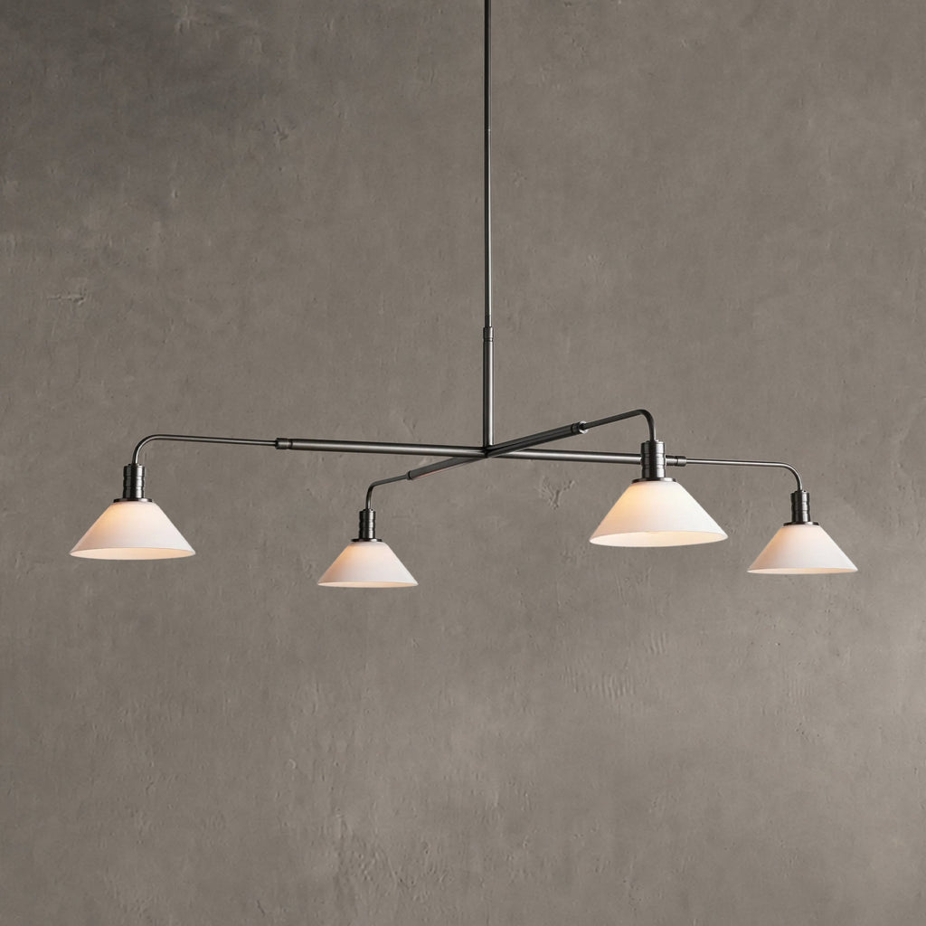 Theron Glass Round Chandelier 30'' 52''