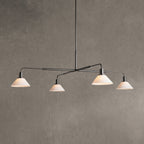 Theron Glass Round Chandelier 30'' 52''