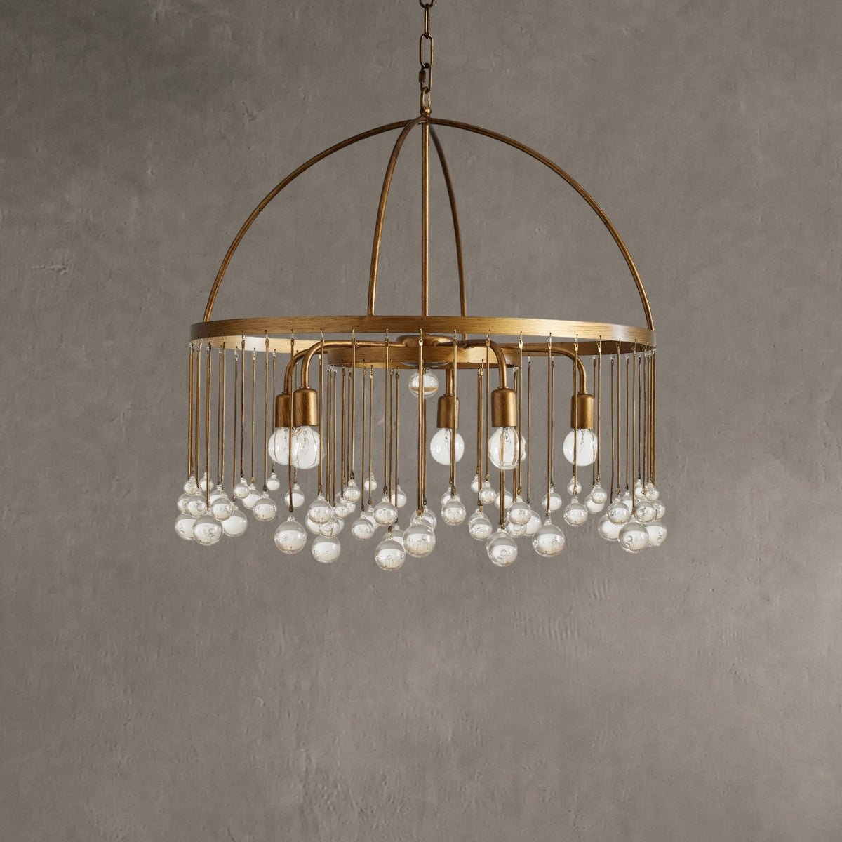 Aubrey Crystal Ball Round Chandelier 5 Light / 8 Light