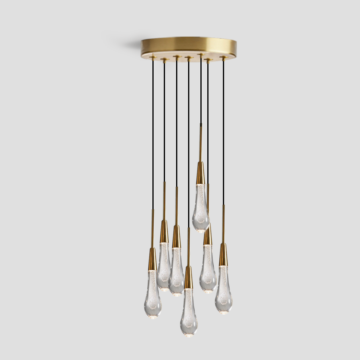 Soltaire Cluster Crystal Pendant 3 Light 5 Light 7Light