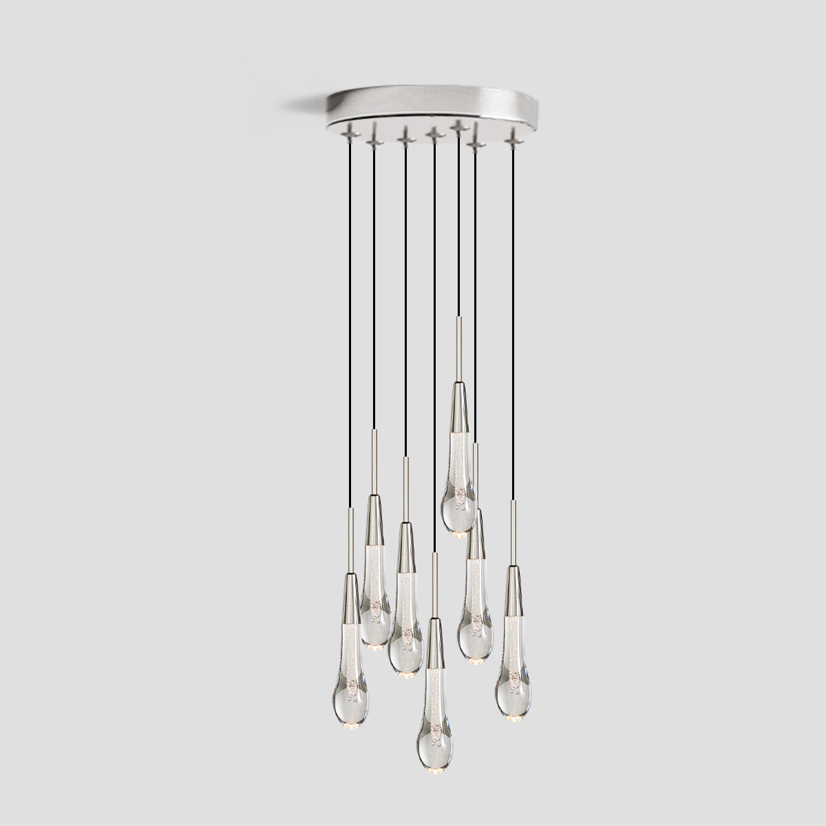 Soltaire Cluster Crystal Pendant 3 Light 5 Light 7Light